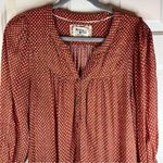 Holding Horses Anthropologie  Pavin Button Down Tunic Boho‎ Small Womens Orange Photo 1