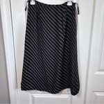 Talbots Midi Silk Chain Patterned Skirt, Black &White Size 10 Pre-Owned Photo 1