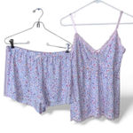 Laura Ashley  Floral Lace Trim Sleepwear Set Shorts Cami  Photo 0