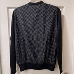 Akris Punto AKRIS Saks Fifth Avenue Exclusive Black Cardigan with Polka Dot Classic -SZ 12 Photo 6