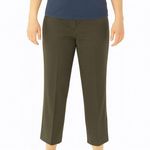 Talbots Size 10 Dark Hunter Green/Grey Casual Office Wear Stretch Pants. Photo 0