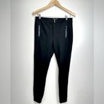 Anthropologie Pants Women’s 6 Black Essential Slim Tapered Ponte Pants Faux Leat Photo 3