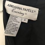 Adrianna Papell  evening dress beaded top and short sleeve shoulders fitted gown Photo 5