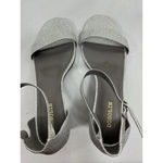Womans Dobolin Slipon Formal Strappy Sandal Eu 40.5 Us 9.5/10 Silver Open Toe Photo 5
