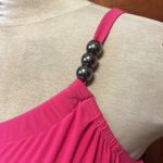 Aqua Green  Swimsuit Pink Black One Piece Ruching S Small New Photo 2