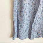Cherokee  Light Blue Floral Elastic Waist Skirt Size Small Photo 4