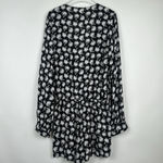 Blue Life  Womens Romper Shorts Black & White Retro Palm Tree Print Size Small Photo 6