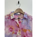 Anthropologie Pilcro Tie-Dye Button-up Shirt Women Small The Cate Classic  Pink Photo 1