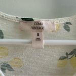 Como vintage  Lemon Patterned White Tee Photo 2