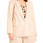 Eloquii  Long Relaxed Blazer in Irish Cream Size 20 Photo 0