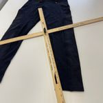 ZARA  Pants Womens Medium Blue Casual‎ High Waist Zip Pocket Leggings Photo 6