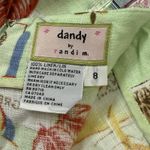 DANDY by‎ RANDI Skirt M. Green Tropical Floral Holiday Linen Mini Skirt Photo 1