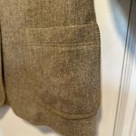 Calvin Klein VTG 90s/ Y2K Small Exposed Beige Stitch Wool Blazer. Button Lined. Photo 15