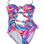 Salt + Cove Junior's Tropical Breeze Knotted One‎ Piece Swimsuit L NWT Pink Size undefined Photo 0