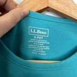 L.L.Bean aqua short sleeved shirt women's size small petite supima cotton summer Photo 2