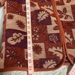 Christopher & Banks  Tapestry Zip Jacket Size Large  Floral Fall Leaves Light Photo 5