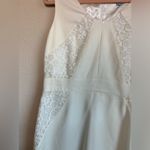 Antonio Melani  Ivory and White Floral Lace Structured Sheath Dress 10 Photo 4