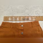 Guess Vintage USA Cotton Mini Skirt Juniors Sz 14 Orange Button Y2K Clueless Photo 3