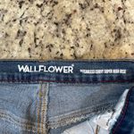 Wallflower Blue Distressed Jean Shorts Size 0 Photo 1