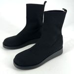 Journee Collection NWOT Women's Ebby Stretch Knit Sock Boots Black Size 10 Photo 0