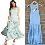 Sundry  Women's Sleeveless Tiered Maxi Dress medium Photo 1