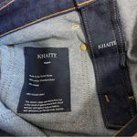 KHAITE NEW NWOT Raquel Patch Pocket Cropped Flare Jean In Raw Wash Dark Wash Photo 9