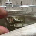 Royal Robbins Tan Floral Knee Length Skirt Buttons Organic Cotton Blend Photo 2