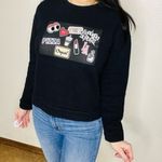 ZARA ‎ Black Graphic Sweatshirt Photo 3