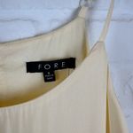 FORE Yellow tiered maxi dress flowy summer dress adjustable straps Size Small Photo 5