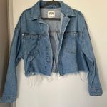 ZARA Cropped Jean Jacket Photo 0