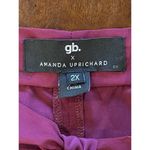 Amanda Uprichard GB X  Maroon Gwynnie Bee Long Sleeve Tie Neck Shift‎ Dress 2X Photo 7