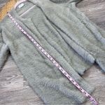 Lovers + Friends gray kappa eyelash fuzzy open front cardigan Photo 7