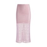 Alice + Olivia Maeve Crystal-Embellished Midi Skirt pink size 12 Photo 1