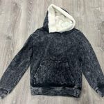 Talentless  Acid Wash Sherpa Hoodie Photo 0