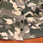 Zadig & Voltaire  Virginia Camo Raw-Edge Button-Front Cotton Blazer Jacket Large Photo 12