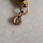 Source Unknown Vintage PE Stamped Copper/Grey Leather Braided Everyday Chain Necklace Photo 4