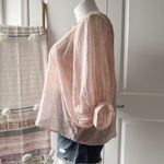 Marea Steph Blush Pink 3/4 Balloon Sleeves Slouchy Pullover Top Women’s Small Photo 3