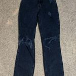 Abercrombie & Fitch A&F Curve Love ‘90s Straight Ultra High Rise Black Jeans 24 Photo 3