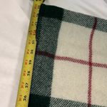 Amana Woolen Mills Red and Green Plaid Wool Scarf Made in USA Photo 5