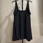 Lands End Chlorine Resistant Tummy Control Square Neck Swim Dress 20W Black Photo 6