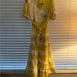 Dress large maxi tiered maxi yellow Photo 13