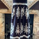 Beautiful Graphic Print Square Neck Dress L Black Size L Photo 6