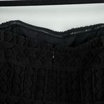 Vineyard Vines  Womens Black Textured Cocktail Jacquard Eyelet Mini Dress Size 14 Photo 8