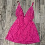 Victoria's Secret Victoria’s Secret Fuschia hot pink lace slip dress Photo 0