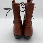 Durango  Vintage Rustic Kiltie Lace Up Prairie Western Ruffle Boots 7 Leather Photo 3