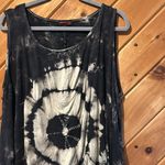 Advance Apparels Black White tie dye high low tank top shirt Size undefined Photo 1