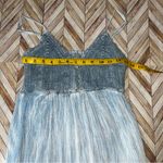 Beach By Exist  Light Blue Sundress Crochet Boho Mini Coastal Breezy‎ Vacation M Photo 7
