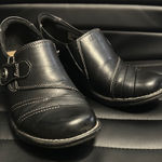 Earth Origins  Black Leather Loafers Photo 0