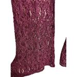 Sea Gypsies  By Lost Free To Wander Lace Bell Pants Bitter Burgundy Size Small Photo 3