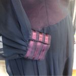 Vintage Abe Schrader 70s Lace Maxi Dress Purple Navy M Size M Photo 4